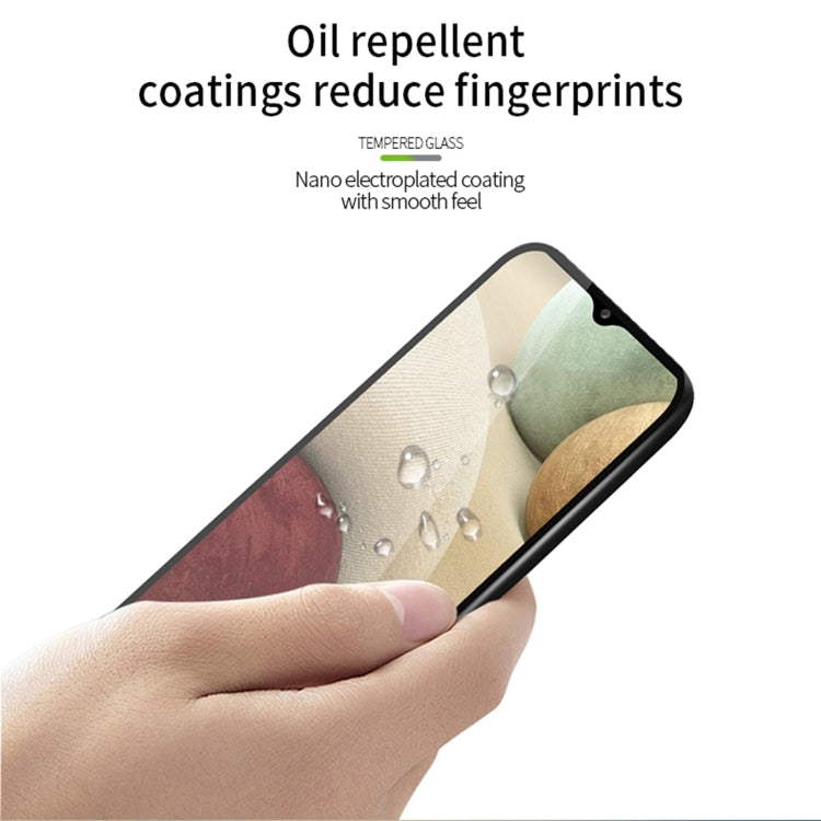 For Samsung Galaxy A12 MOFI 9H 2.5D Full Screen Tempered Glass Film(Black) - Galaxy Tempered Glass by MOFI | Online Shopping South Africa | PMC TechLife | Buy Now Pay Later Mobicred