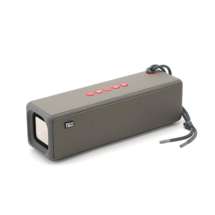 T&G TG271 TWS Subwoofer Bluetooth Speaker With Braided Rope, Support USB/AUX/TF Card/FM(Gray) - free shipping - PMC Jewellery - Order now!