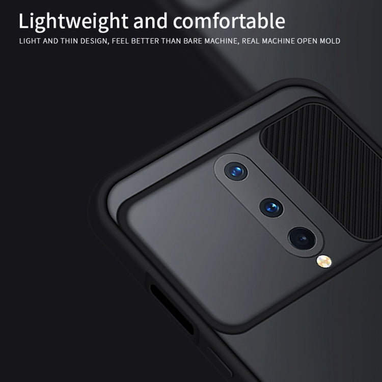 For OnePlus 8 MOFI Xing Dun Series Translucent Frosted PC + TPU Privacy Anti-glare Shockproof All-inclusive Protective Case(Black) - OnePlus Cases by MOFI | Online Shopping South Africa | PMC Jewellery