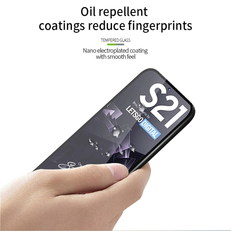 For Samsung Galaxy S21 5G MOFI 9H 2.5D Full Screen Tempered Glass Film(Black) - Galaxy Tempered Glass by MOFI | Online Shopping South Africa | PMC TechLife | Buy Now Pay Later Mobicred