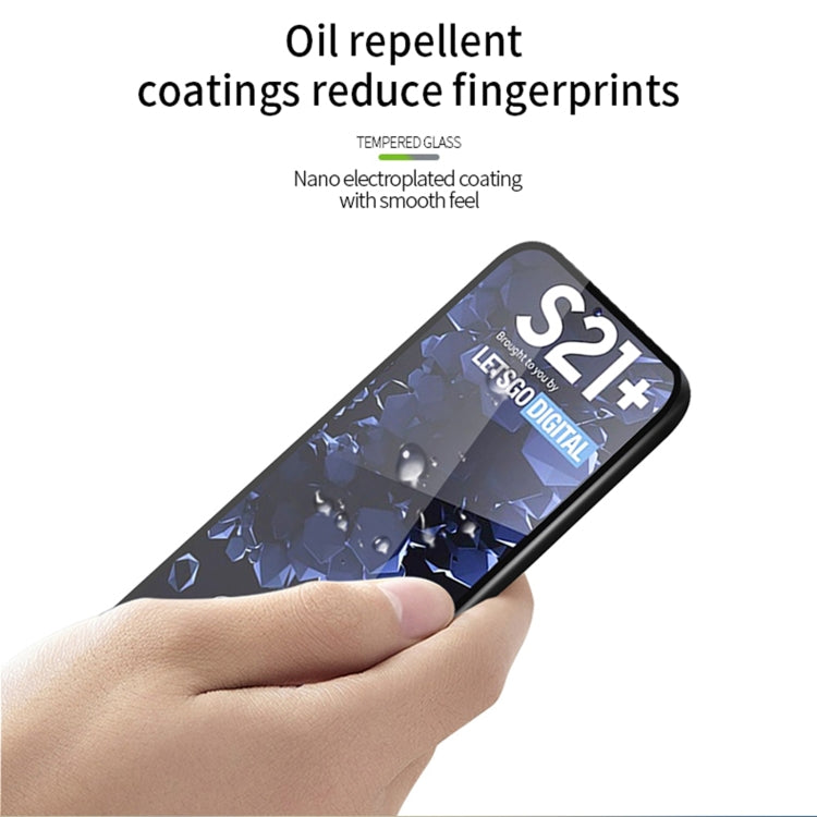 For Samsung Galaxy S21+ 5G MOFI 9H 2.5D Full Screen Tempered Glass Film(Black) - Galaxy Tempered Glass by MOFI | Online Shopping South Africa | PMC TechLife | Buy Now Pay Later Mobicred