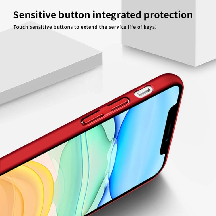 For iPhone 12 MOFi Honeycomb Texture Breathable PC Shockproof Protective Back Cover Case(Gold) - iPhone 12 / 12 Pro Cases by MOFI | Online Shopping South Africa | PMC TechLife