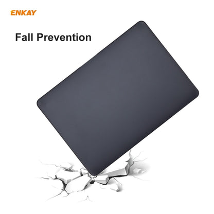 ENKAY 3 in 1 Matte Laptop Protective Case + US Version TPU Keyboard Film + Anti-dust Plugs Set for MacBook Pro 13.3 inch A1706 / A1989 / A2159 (with Touch Bar)(Pink) - MacBook Pro Cases by ENKAY | Online Shopping South Africa | PMC Jewellery | Buy Now Pay Later Mobicred