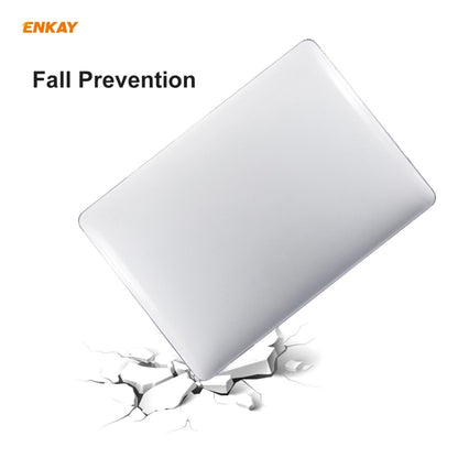 ENKAY 3 in 1 Crystal Laptop Protective Case + EU Version TPU Keyboard Film + Anti-dust Plugs Set for MacBook Pro 13.3 inch A1708 (without Touch Bar)(Purple) - MacBook Pro Cases by ENKAY | Online Shopping South Africa | PMC Jewellery | Buy Now Pay Later Mobicred