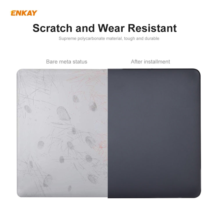 ENKAY 3 in 1 Matte Laptop Protective Case + EU Version TPU Keyboard Film + Anti-dust Plugs Set for MacBook Pro 13.3 inch A1708 (without Touch Bar)(White) - MacBook Pro Cases by ENKAY | Online Shopping South Africa | PMC Jewellery | Buy Now Pay Later Mobicred