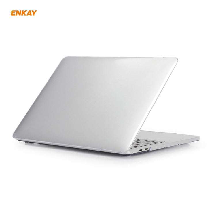 ENKAY 3 in 1 Crystal Laptop Protective Case + US Version TPU Keyboard Film + Anti-dust Plugs Set for MacBook Pro 13.3 inch A2251 & A2289 & A2338 (with Touch Bar)(Transparent) - MacBook Pro Cases by ENKAY | Online Shopping South Africa | PMC Jewellery | Buy Now Pay Later Mobicred