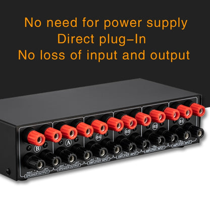 4 Input 2 Output Power Amplifier And Speaker Switcher Speaker Switch Splitter Comparator 300W Per Channel Without Loss Of Sound Quality -  by PMC Jewellery | Online Shopping South Africa | PMC Jewellery | Buy Now Pay Later Mobicred