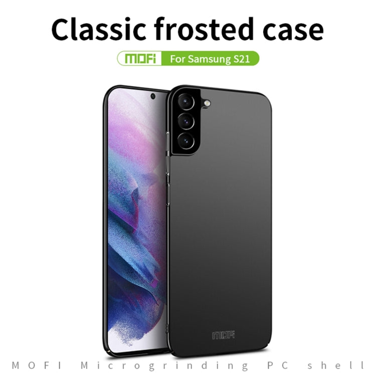 For Samsung Galaxy S21 5G MOFI Frosted PC Ultra-thin Hard Case(Black) - Galaxy S21 5G Cases by MOFI | Online Shopping South Africa | PMC Jewellery