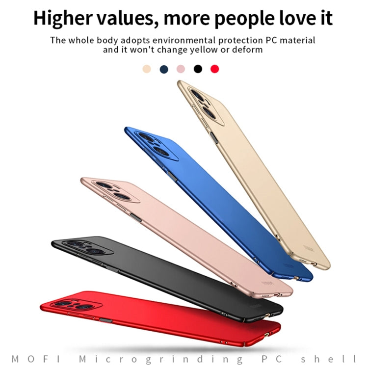 For Xiaomi Redmi K40 / K40 Pro MOFI Frosted PC Ultra-thin Hard Case(Gold) - Xiaomi Cases by MOFI | Online Shopping South Africa | PMC TechLife
