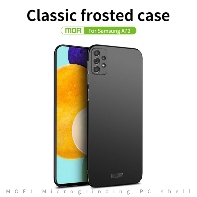 For Samsung Galaxy A72 5G / 4G MOFI Frosted PC Ultra-thin Hard Case(Black) - Galaxy Phone Cases by MOFI | Online Shopping South Africa | PMC TechLife