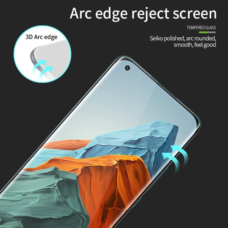 For Xiaomi Mi 11 Pro MOFI 9H 3D Explosion Proof Thermal Bending Full Screen Covered Tempered Glass Film(Black) -  by MOFI | Online Shopping South Africa | PMC TechLife