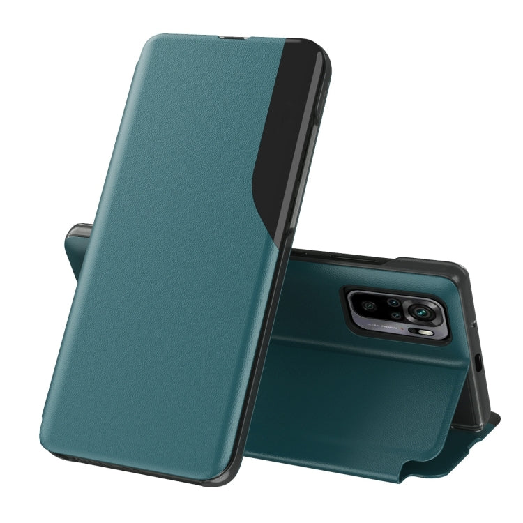 For Xiaomi Redmi Note 10 Pro Attraction Flip Holder Leather Phone Case(Green) - Xiaomi Cases by PMC TechLife | Online Shopping South Africa | PMC TechLife | Buy Now Pay Later Mobicred