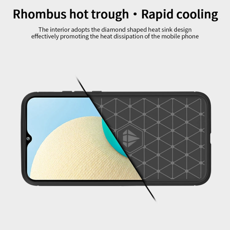 For Samsung Galaxy A02 / M02 MOFI Gentleness Series Brushed Texture Carbon Fiber Soft TPU Case(Grey) - Galaxy Phone Cases by MOFI | Online Shopping South Africa | PMC TechLife