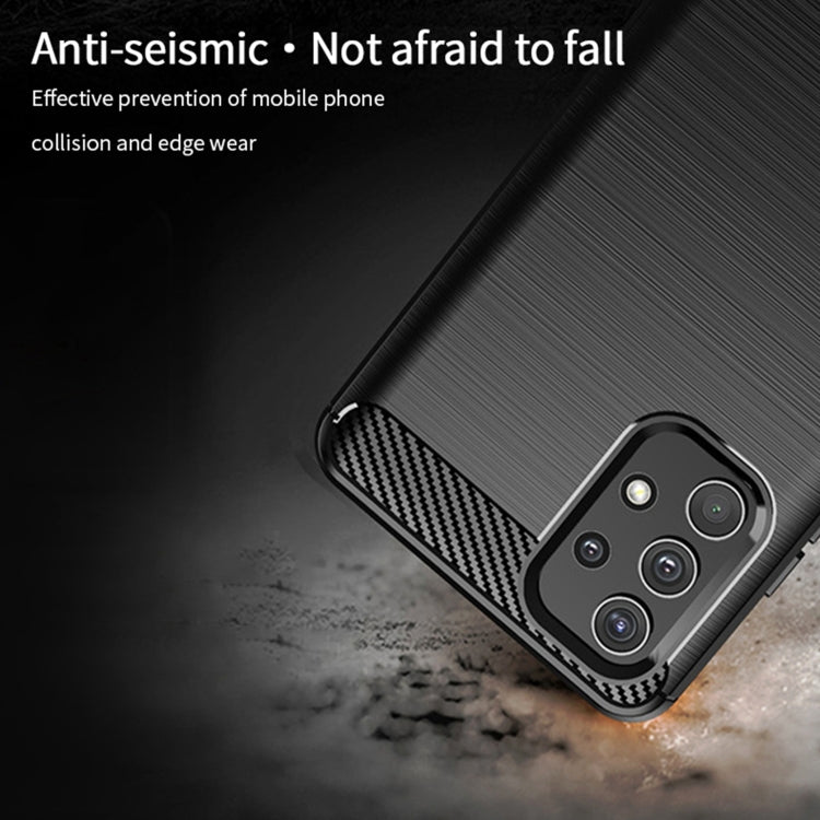For Samsung Galaxy A32 4G(EU Version) MOFI Gentleness Series Brushed Texture Carbon Fiber Soft TPU Case(Black) - Galaxy Phone Cases by MOFI | Online Shopping South Africa | PMC TechLife
