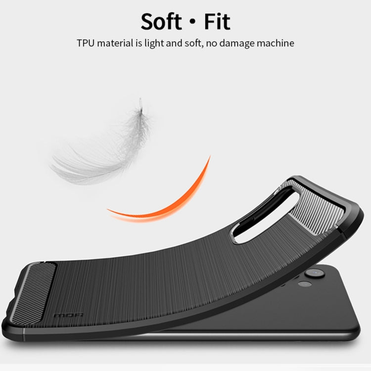 For Samsung Galaxy A32 4G(US Version) MOFI Gentleness Series Brushed Texture Carbon Fiber Soft TPU Case(Blue) - free shipping - PMC TechLife - Order now!