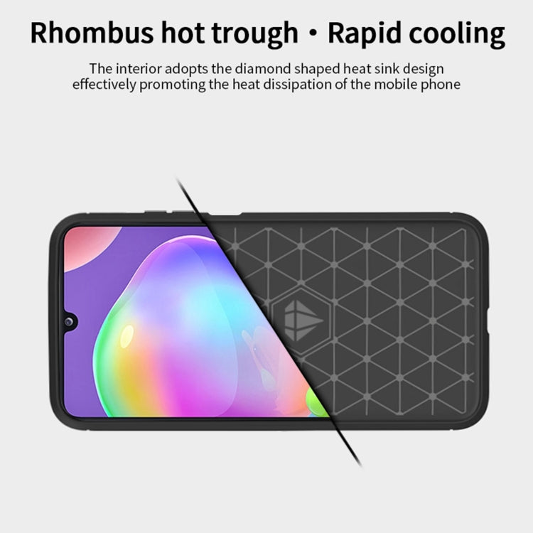 For Samsung Galaxy A32 5G MOFI Gentleness Series Brushed Texture Carbon Fiber Soft TPU Case(Grey) - Galaxy Phone Cases by MOFI | Online Shopping South Africa | PMC TechLife | Buy Now Pay Later Mobicred