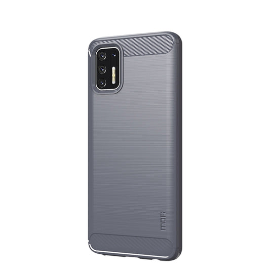 For Motorola Moto G Stylus 2021 MOFI Gentleness Series Brushed Texture Carbon Fiber Soft TPU Case(Gray) - Motorola Cases by MOFI | Online Shopping South Africa | PMC Jewellery