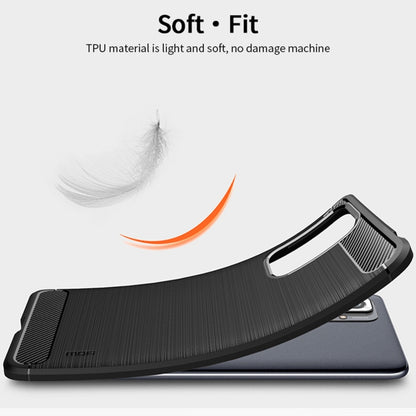 For Xiaomi Redmi Note 10 Pro / Note 10 Pro Max MOFI Gentleness Series Brushed Texture Carbon Fiber Soft TPU Case(Black) - Xiaomi Cases by MOFI | Online Shopping South Africa | PMC Jewellery