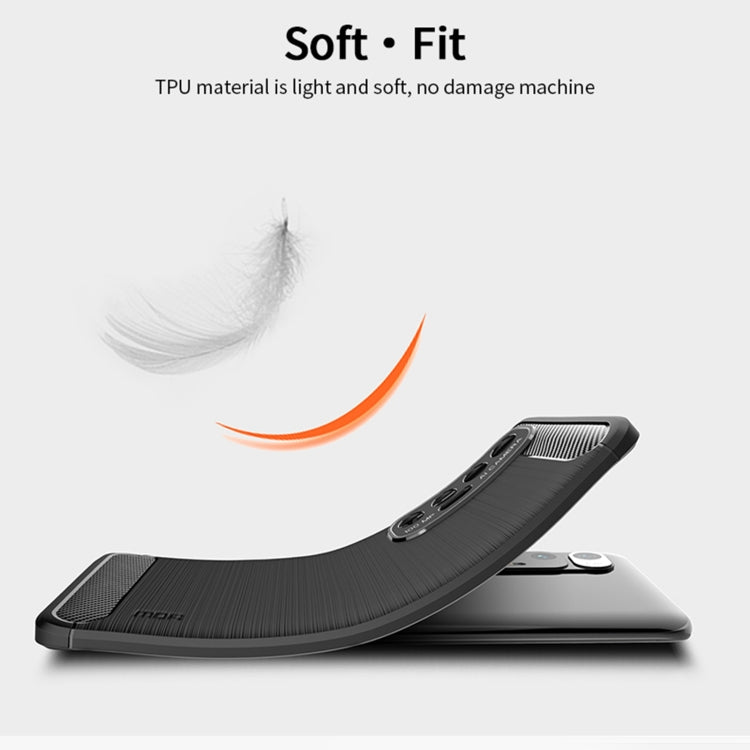 For Xiaomi Mi 10S MOFI Gentleness Series Brushed Texture Carbon Fiber Soft TPU Case(Red) - Xiaomi Cases by MOFI | Online Shopping South Africa | PMC TechLife | Buy Now Pay Later Mobicred