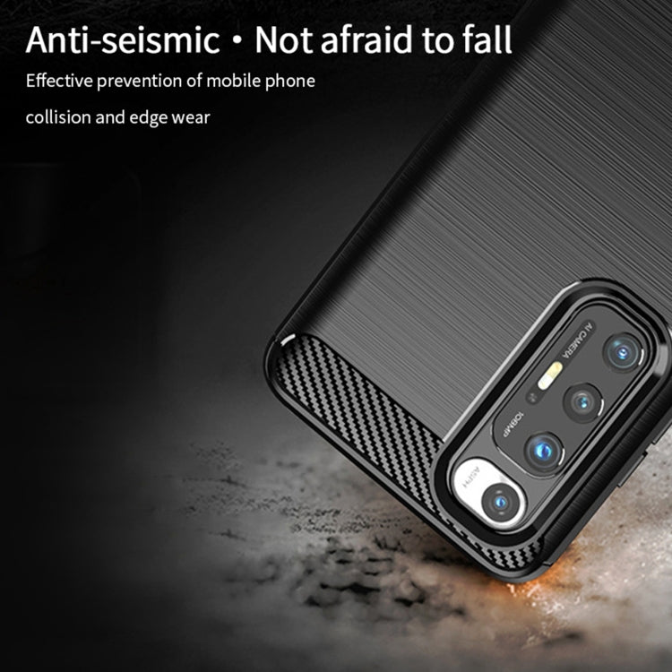 For Xiaomi Mi 10S MOFI Gentleness Series Brushed Texture Carbon Fiber Soft TPU Case(Red) - Xiaomi Cases by MOFI | Online Shopping South Africa | PMC TechLife | Buy Now Pay Later Mobicred