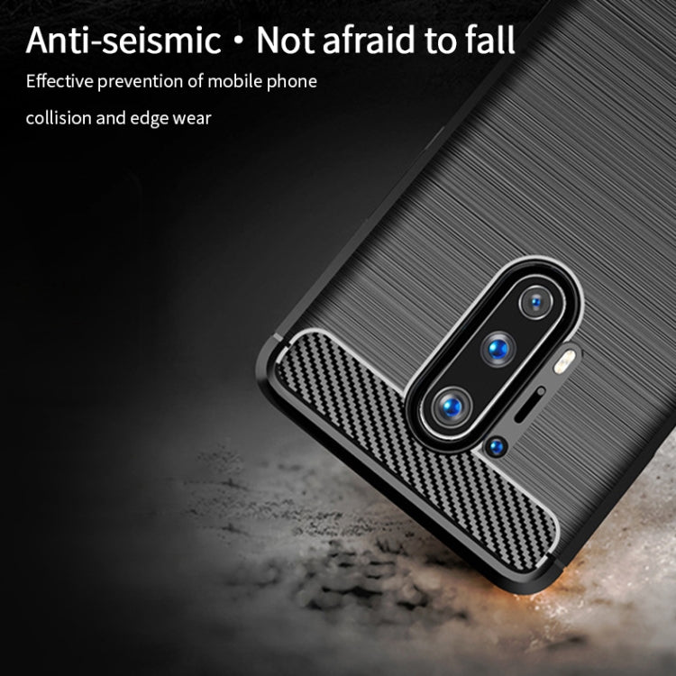 For OnePlus 8 Pro MOFI Gentleness Series Brushed Texture Carbon Fiber Soft TPU Case(Black) - OnePlus Cases by MOFI | Online Shopping South Africa | PMC TechLife | Buy Now Pay Later Mobicred