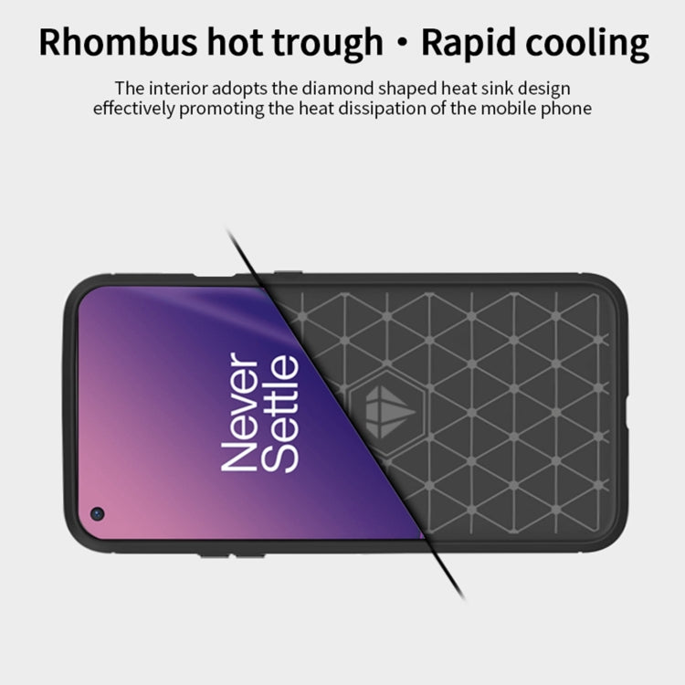 For OnePlus 8T MOFI Gentleness Series Brushed Texture Carbon Fiber Soft TPU Case(Black) - OnePlus Cases by MOFI | Online Shopping South Africa | PMC TechLife | Buy Now Pay Later Mobicred