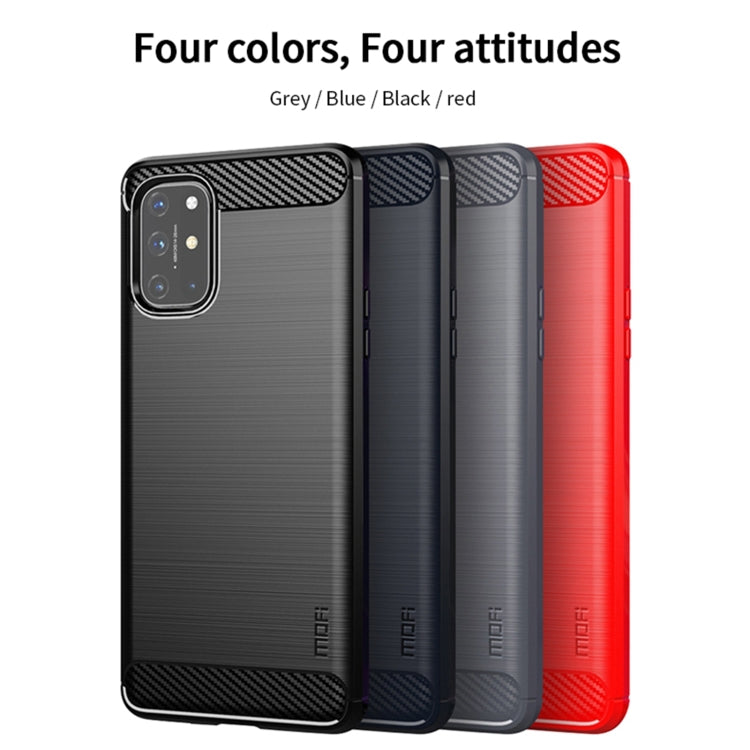 For OnePlus 8T MOFI Gentleness Series Brushed Texture Carbon Fiber Soft TPU Case(Black) - OnePlus Cases by MOFI | Online Shopping South Africa | PMC TechLife | Buy Now Pay Later Mobicred
