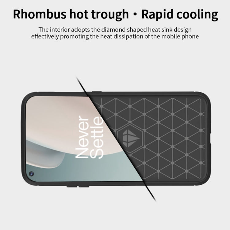 For OnePlus Nord N100 MOFI Gentleness Series Brushed Texture Carbon Fiber Soft TPU Case(Black) - OnePlus Cases by MOFI | Online Shopping South Africa | PMC TechLife | Buy Now Pay Later Mobicred