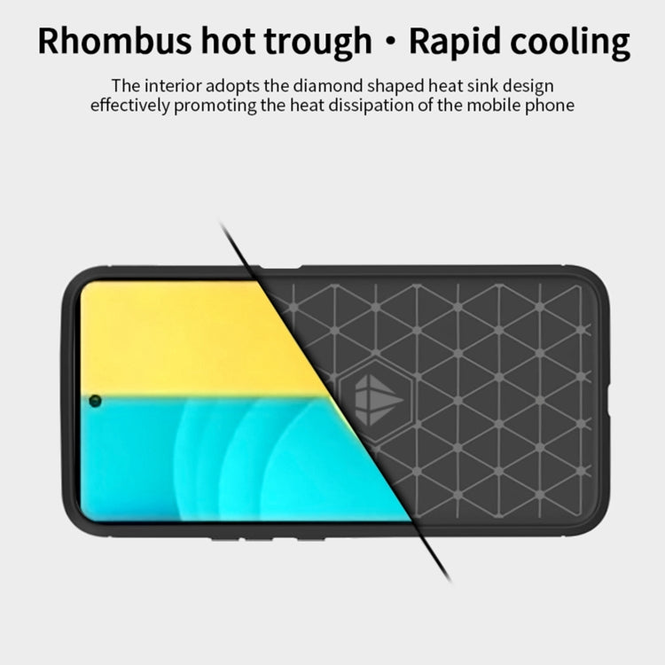 For LG Stylo 7 4G MOFI Gentleness Series Brushed Texture Carbon Fiber Soft TPU Case(Blue) - LG by MOFI | Online Shopping South Africa | PMC TechLife | Buy Now Pay Later Mobicred