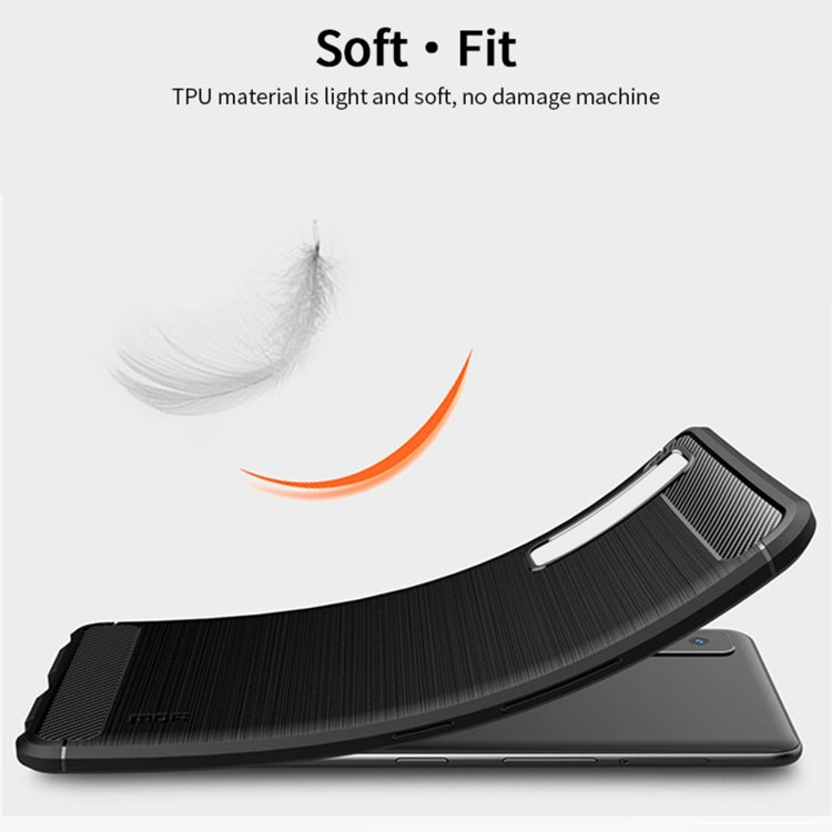For LG Stylo 7 5G MOFI Gentleness Series Brushed Texture Carbon Fiber Soft TPU Case(Red) - LG by MOFI | Online Shopping South Africa | PMC TechLife | Buy Now Pay Later Mobicred