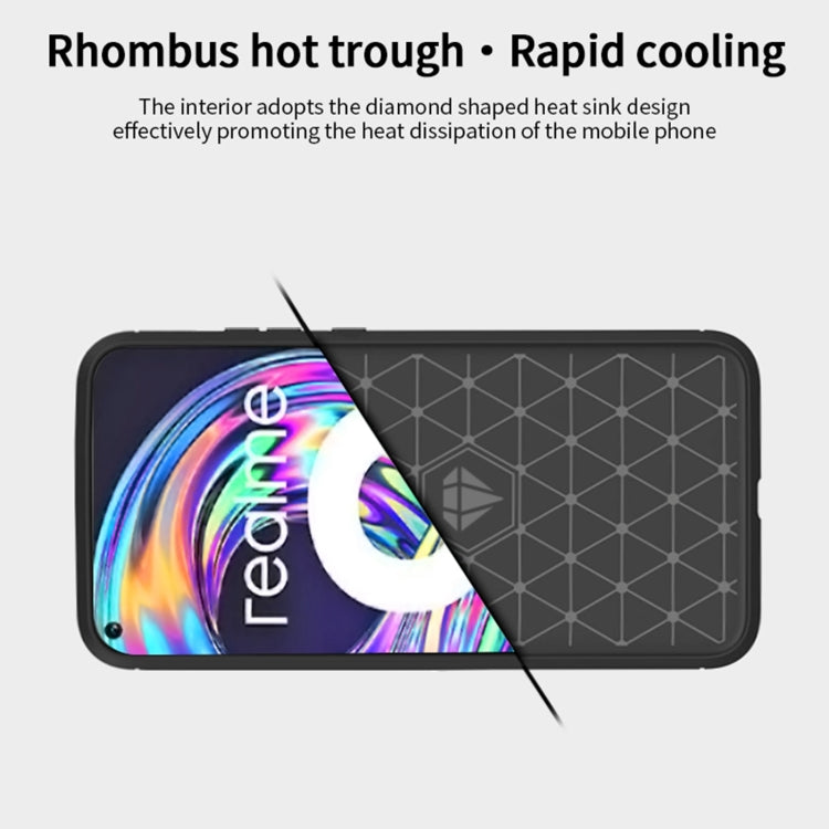 For OPPO Realme 8 / 8 Pro MOFI Gentleness Series Brushed Texture Carbon Fiber Soft TPU Case(Red) - free shipping - PMC TechLife - Order now!