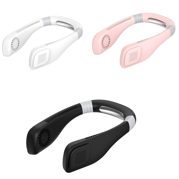 Hand Free Mini USB Neck Fan - Rechargeable Portable Headphone Design Wearable Neckband Fan, 3 Level Air Flow, 360 Degree Free Rotation Perfect for Sports, Office and Outdoor(Pink) - Electric Fans by PMC Jewellery | Online Shopping South Africa | PMC Jewellery | Buy Now Pay Later Mobicred