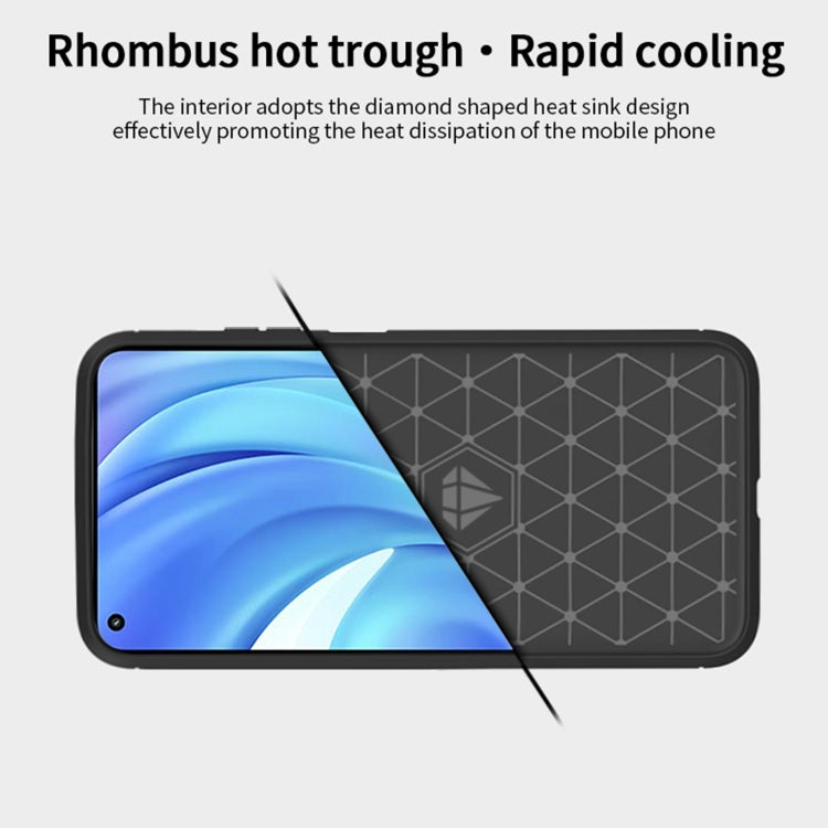 For Xiaomi Mi 11 Lite MOFI Gentleness Series Brushed Texture Carbon Fiber Soft TPU Case(Red) - Xiaomi Cases by MOFI | Online Shopping South Africa | PMC TechLife | Buy Now Pay Later Mobicred