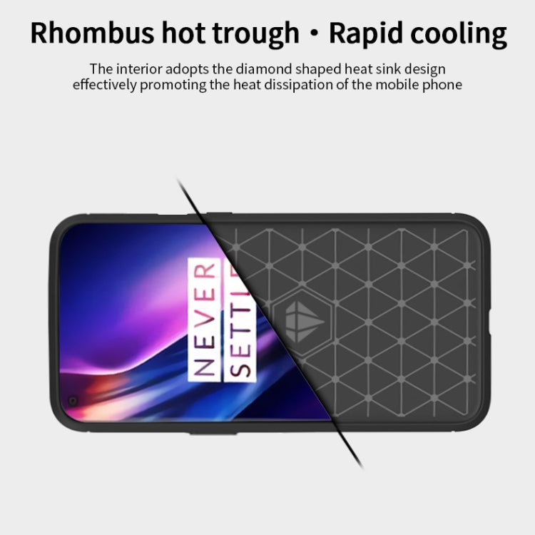 For OnePlus 8 MOFI Gentleness Series Brushed Texture Carbon Fiber Soft TPU Case(Black) - OnePlus Cases by MOFI | Online Shopping South Africa | PMC Jewellery