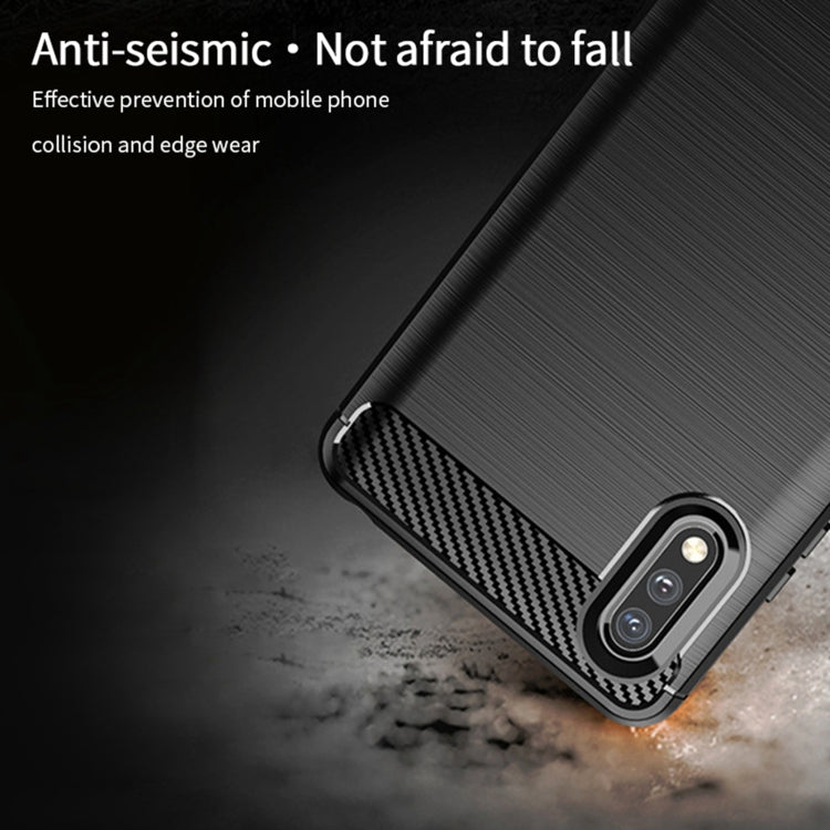 For Sony Xperia ACE ll MOFI Gentleness Series Brushed Texture Carbon Fiber Soft TPU Case(Blue) - Sony Cases by MOFI | Online Shopping South Africa | PMC TechLife | Buy Now Pay Later Mobicred