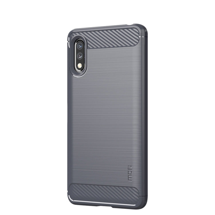 For Sony Xperia ACE ll MOFI Gentleness Series Brushed Texture Carbon Fiber Soft TPU Case(Gray) - Sony Cases by MOFI | Online Shopping South Africa | PMC TechLife