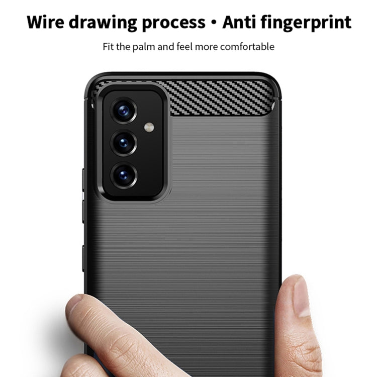 For Samsung Galaxy A82 / Quantum2 MOFI Gentleness Series Brushed Texture Carbon Fiber Soft TPU Case(Red) - Galaxy Phone Cases by MOFI | Online Shopping South Africa | PMC TechLife