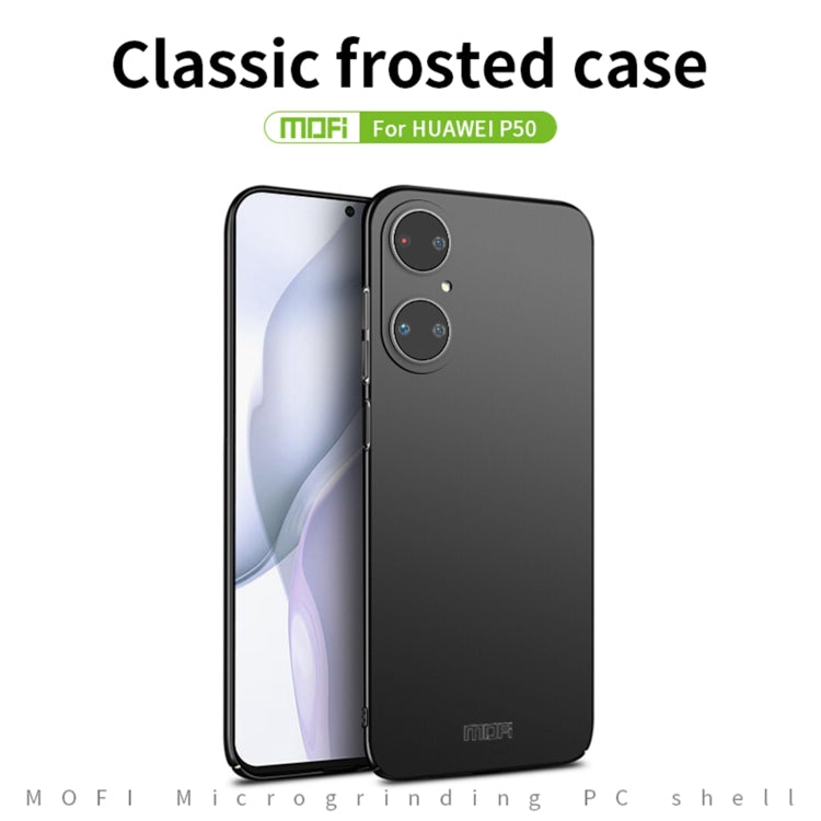 For Huawei P50 MOFI Frosted PC Ultra-thin Hard Case(Rose gold) - Huawei Cases by MOFI | Online Shopping South Africa | PMC TechLife