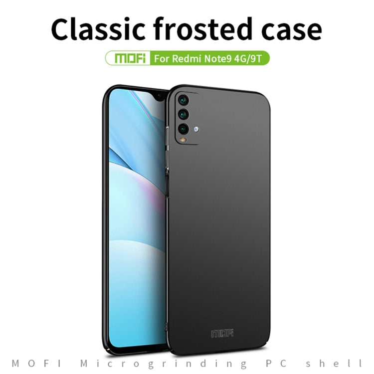 For Xiaomi Redmi 9T / Note9 4G / 9 Power MOFI Frosted PC Ultra-thin Hard Case(Blue) - Xiaomi Cases by MOFI | Online Shopping South Africa | PMC TechLife | Buy Now Pay Later Mobicred