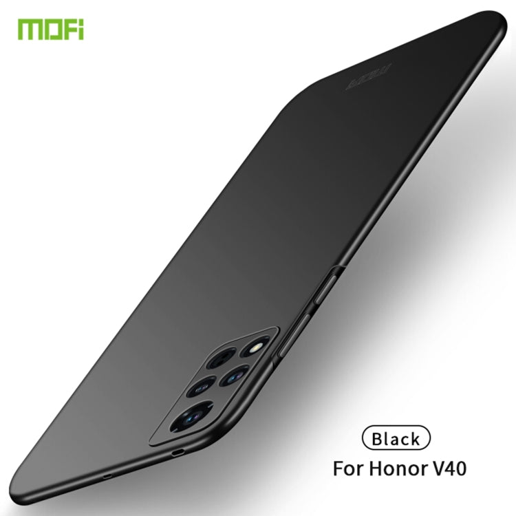 For Honor V40 MOFI Frosted PC Ultra-thin Hard Case(Black) - Honor Cases by MOFI | Online Shopping South Africa | PMC TechLife | Buy Now Pay Later Mobicred