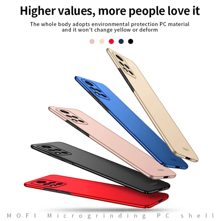 For Honor V40 MOFI Frosted PC Ultra-thin Hard Case(Gold) - Honor Cases by MOFI | Online Shopping South Africa | PMC TechLife | Buy Now Pay Later Mobicred