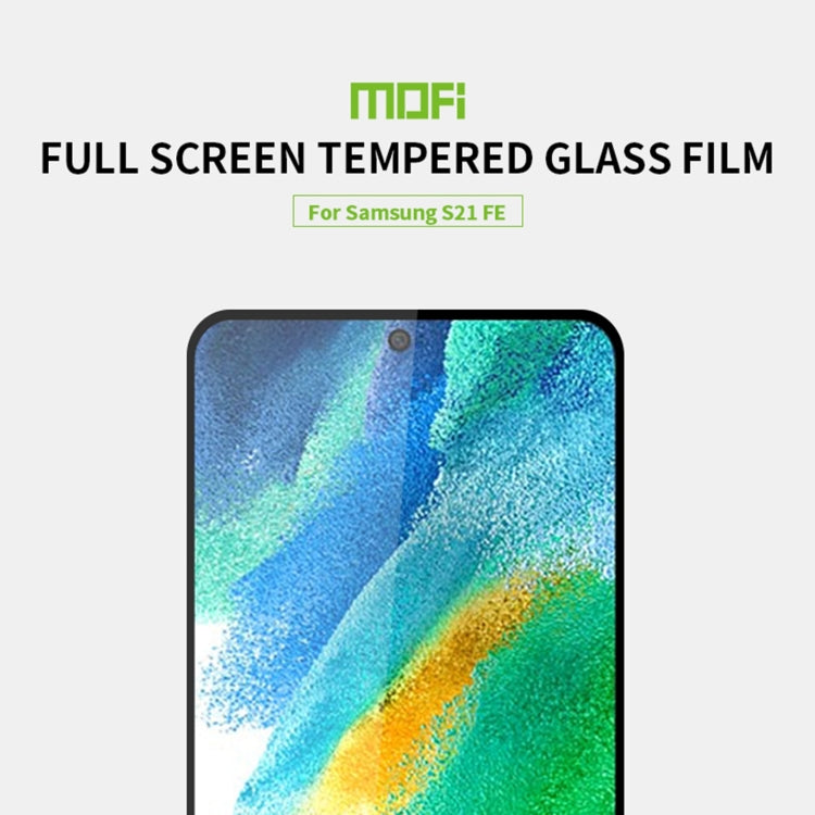 For Samsung Galaxy S21 FE MOFI 9H 2.5D Full Screen Tempered Glass Film(Black) - Galaxy Tempered Glass by MOFI | Online Shopping South Africa | PMC TechLife | Buy Now Pay Later Mobicred
