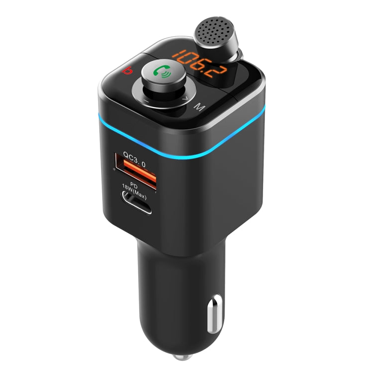 C72 Car MP3 Player Receiver FM Transmitter PD18W USB-C Car Charger Phone Music Player - Bluetooth Car Kits by PMC TechLife | Online Shopping South Africa | PMC TechLife | Buy Now Pay Later Mobicred