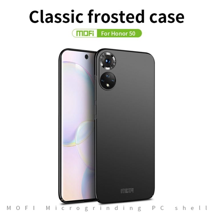 For Honor 50 MOFI Frosted PC Ultra-thin Hard Case(Red) - Honor Cases by MOFI | Online Shopping South Africa | PMC TechLife | Buy Now Pay Later Mobicred