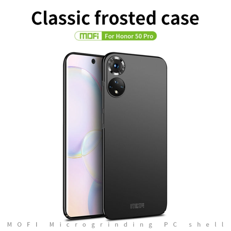 For Honor 50 Pro MOFI Frosted PC Ultra-thin Hard Case(Rose Gold) - Honor Cases by MOFI | Online Shopping South Africa | PMC TechLife | Buy Now Pay Later Mobicred