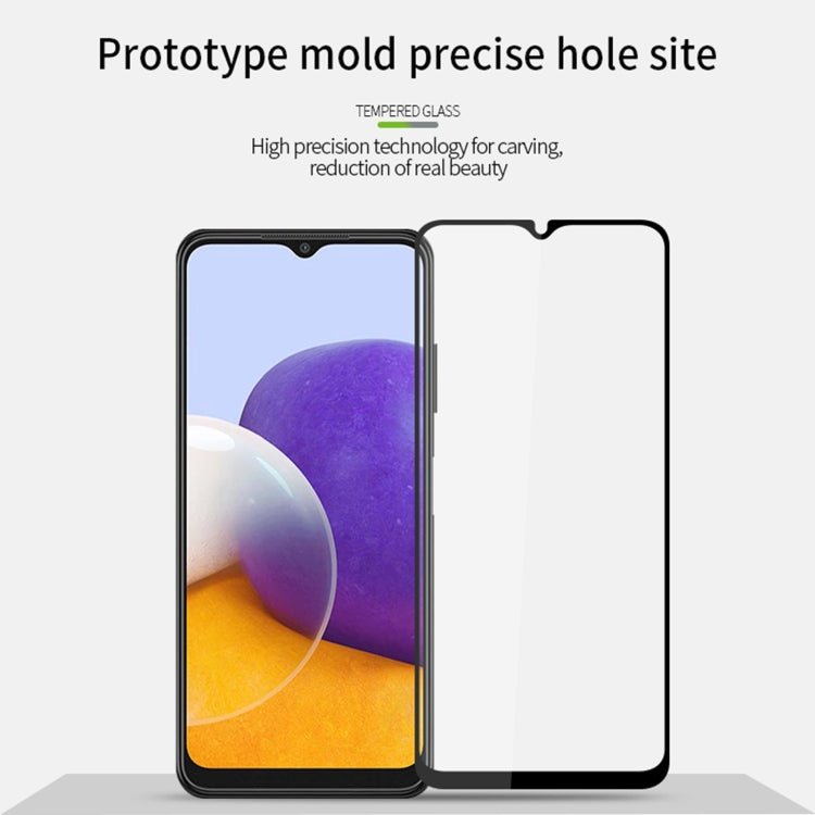 For Samsung Galaxy A22 5G MOFI 9H 2.5D Full Screen Tempered Glass Film(Black) - free shipping - PMC TechLife - Order now!