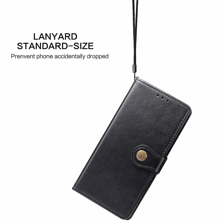 For Blackview A70 Solid Color Leather Buckle Phone Case with Lanyard & Photo Frame & Card Slot & Wallet & Stand Function(Black) - More Brand by PMC Jewellery | Online Shopping South Africa | PMC Jewellery | Buy Now Pay Later Mobicred
