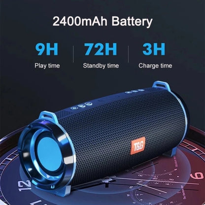 T&G TG192 LED Flashing Light Portable Wireless Bass 3D Stereo Bluetooth Speaker, Support FM / TF Card / USB(Red) - Desktop Speaker by T&G | Online Shopping South Africa | PMC Jewellery | Buy Now Pay Later Mobicred