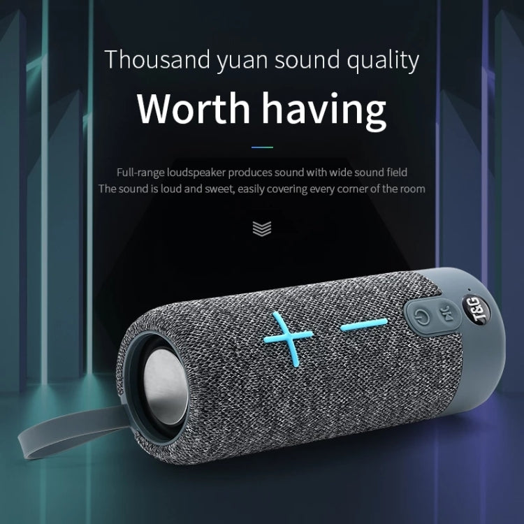 T&G TG619 Portable Bluetooth Wireless Speaker Waterproof Outdoor Bass Subwoofer Support AUX TF USB(Gray) - Desktop Speaker by T&G | Online Shopping South Africa | PMC Jewellery | Buy Now Pay Later Mobicred