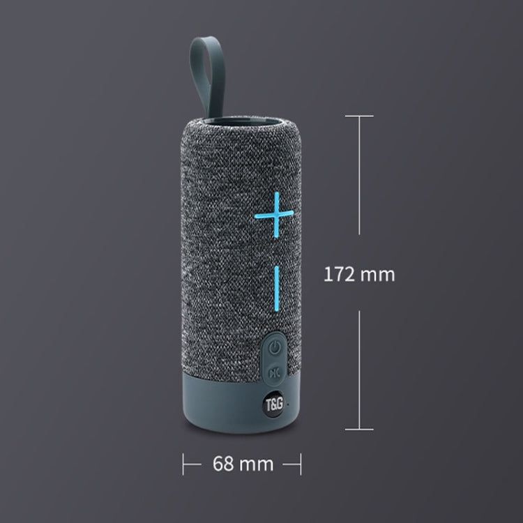 T&G TG619 Portable Bluetooth Wireless Speaker Waterproof Outdoor Bass Subwoofer Support AUX TF USB(Green) - Desktop Speaker by T&G | Online Shopping South Africa | PMC Jewellery | Buy Now Pay Later Mobicred